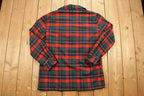 Vintage 1970s Pendleton Plaid Button Blazer Shirt