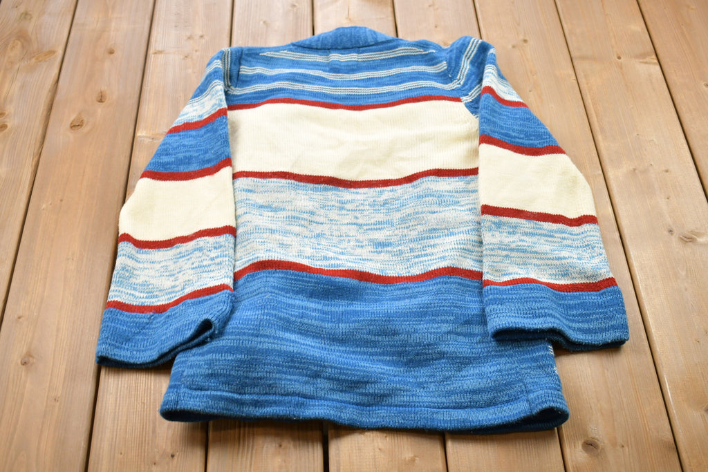 Vintage 1980s Monarch Knits Knitted Cardigan Sweater