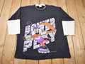 Vintage 1996 Tasmanian Devil Looney Tunes Long Sleeve Graphic T-Shirt