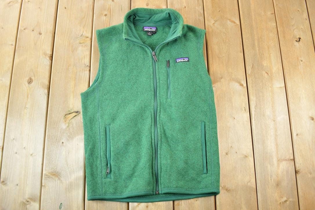 Vintage 1990s Patagonia Fleece Outdoorsman Sweater Vest