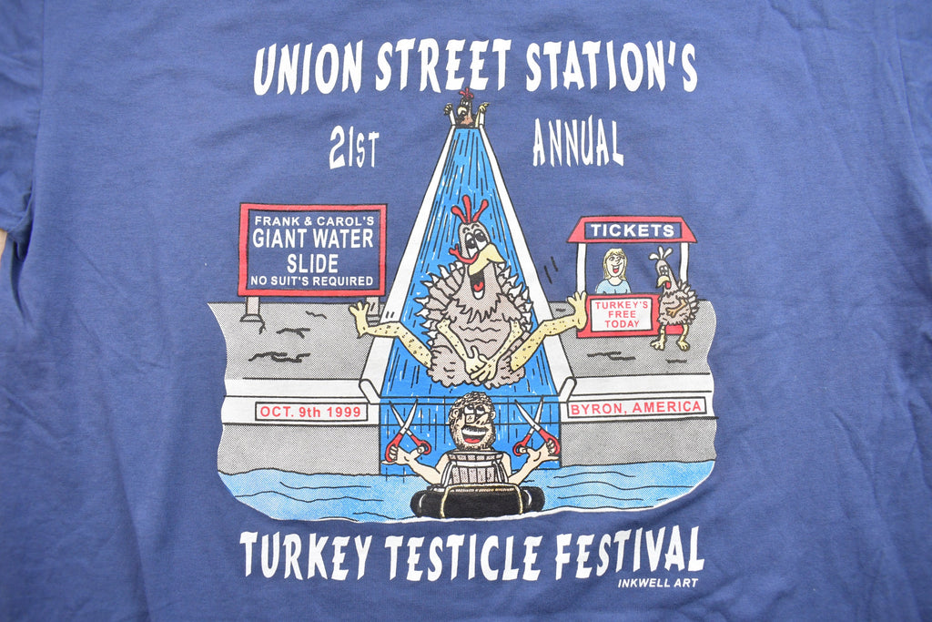Vintage 1999 Union Street Turkey Festival Graphic T Shirt