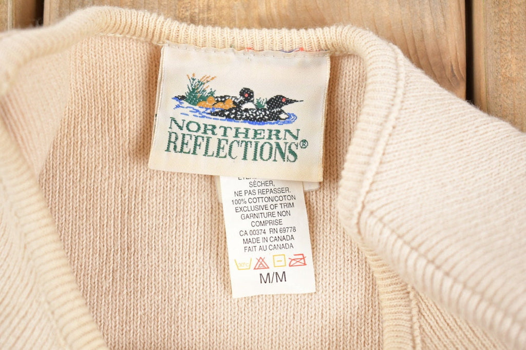 Vintage 1990s Northern Reflections Striped Knit Tank Top