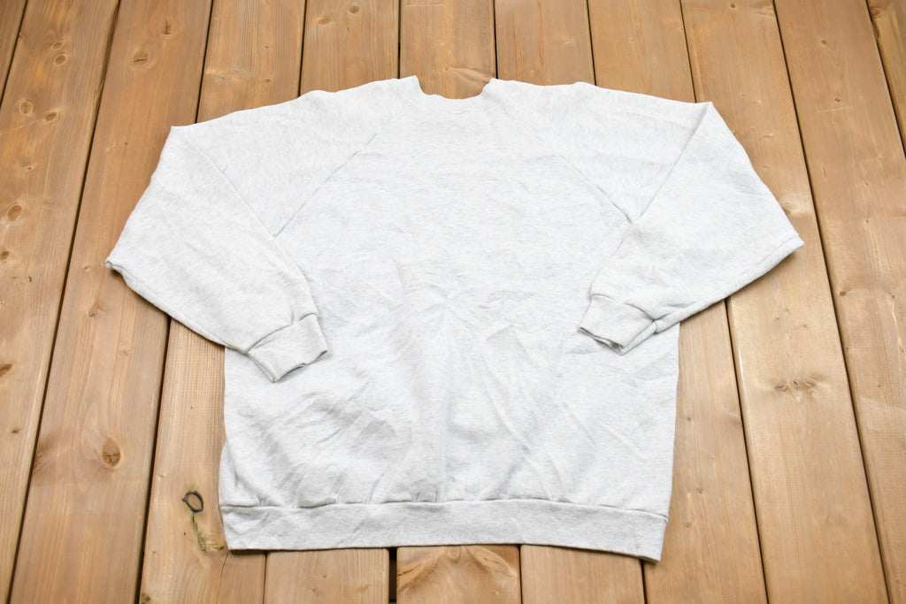 Vintage 1980s Blank Raglan Crewneck Sweatshirt