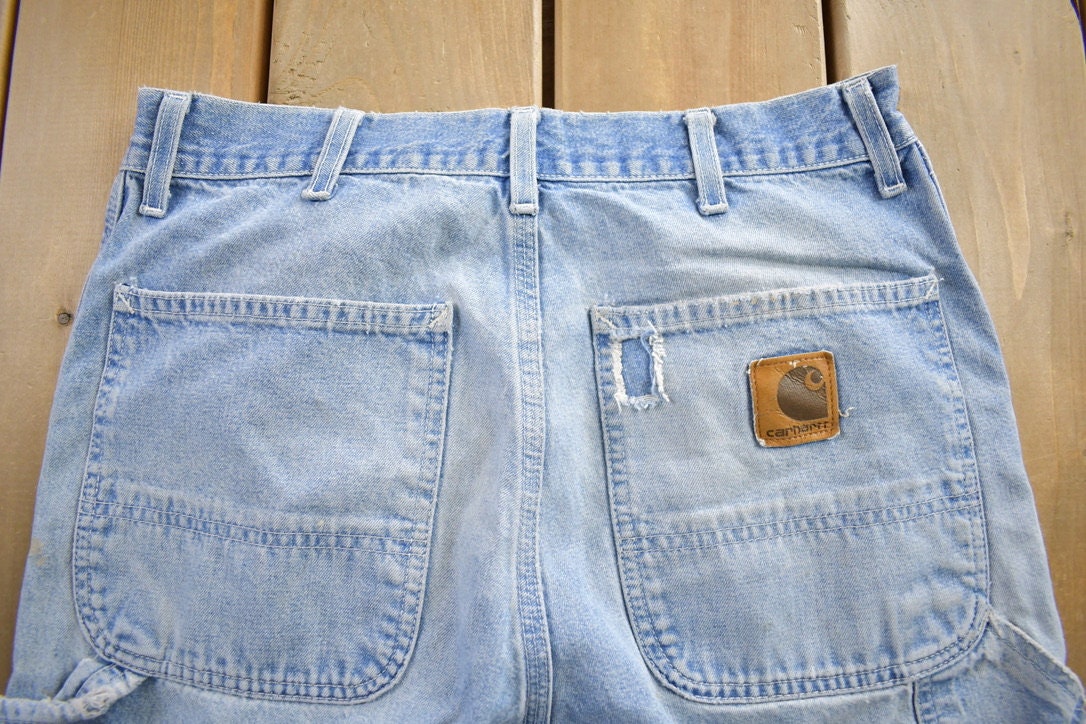 Vintage 1980s Carhartt Distressed Jeans Size 30x30
