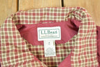 Vintage 1990s LL Bean Plaid Lined Golfing Outdoors Windbreaker Jacket