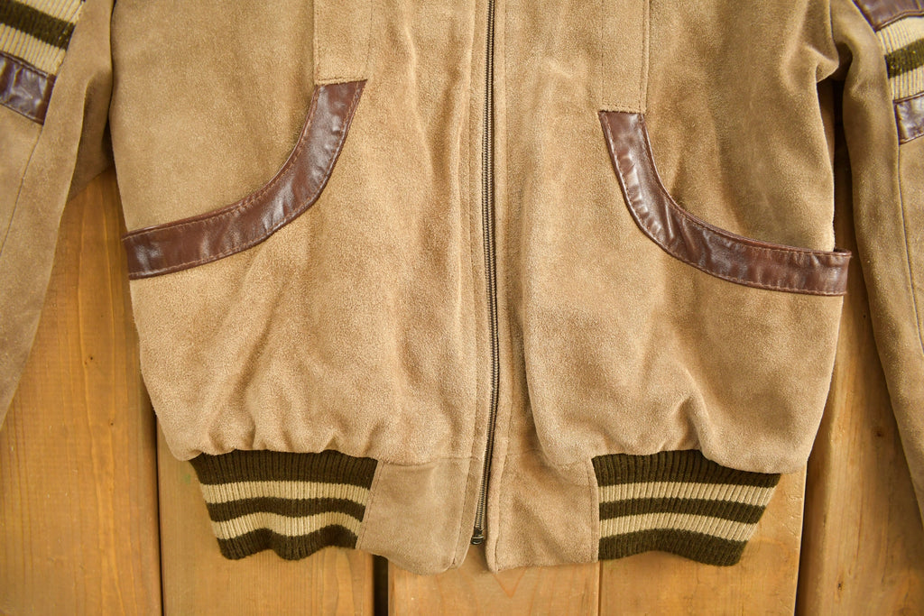 Vintage 1980s Jonathan Christopher Fur Lined Suede Jacket