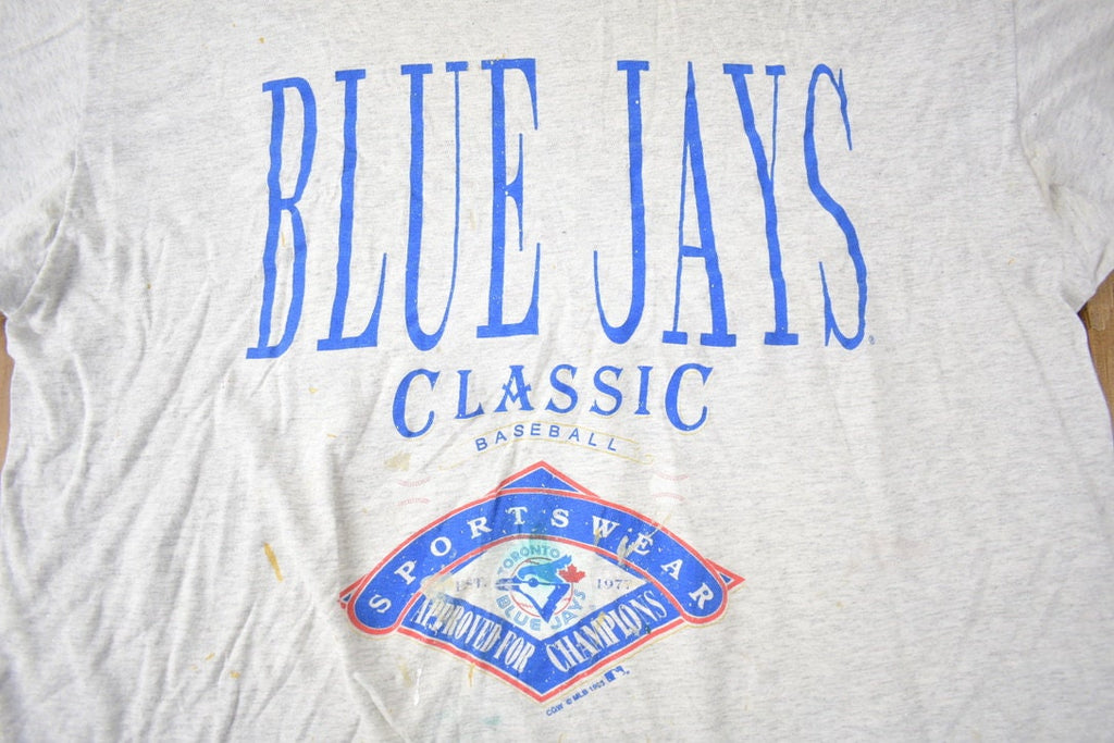 Vintage 1993 Toronto Blue Jays MLB Baseball Graphic T-Shirt Made In USA