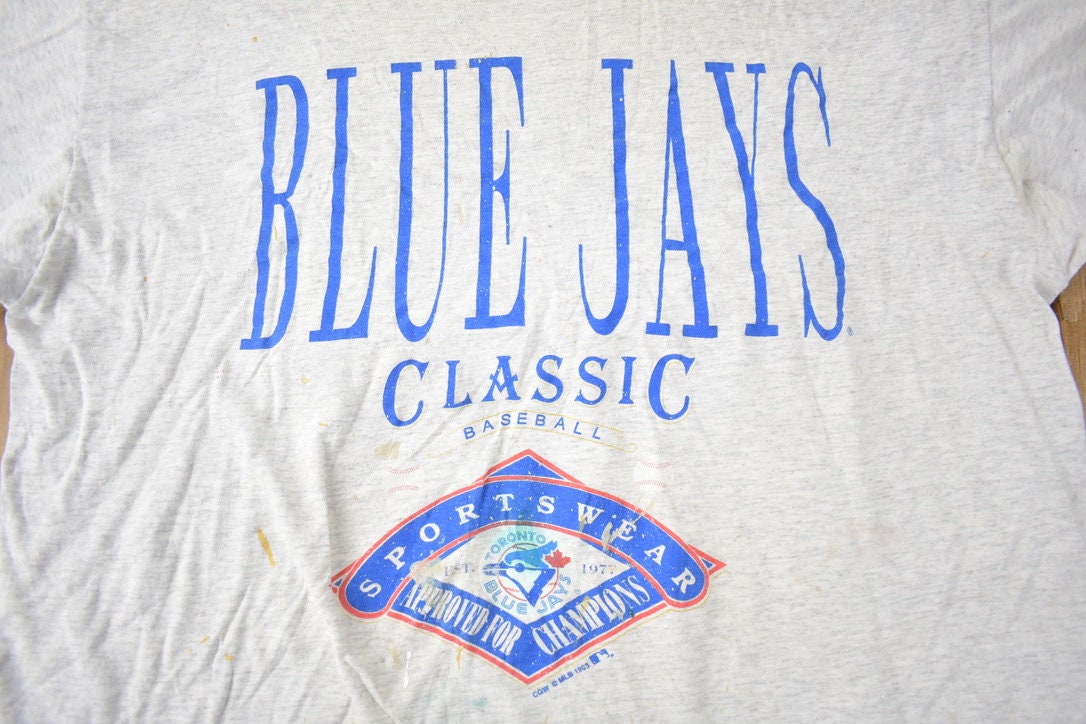 Vintage 1993 Toronto Blue Jays MLB Baseball Graphic T-Shirt Made In USA