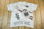 Vintage 1990s Looney Tunes Chicago White Sox MLB Cartoon Promo T-Shirt