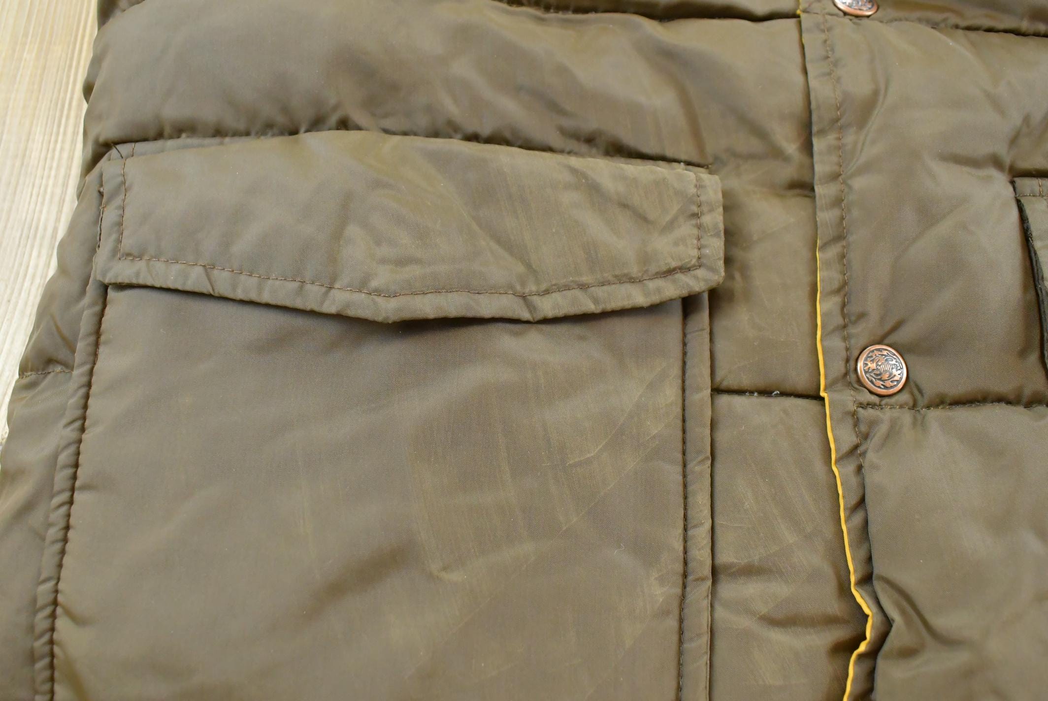 Vintage 1980s Down Design Western Puffer Vest Jacket Men's M /