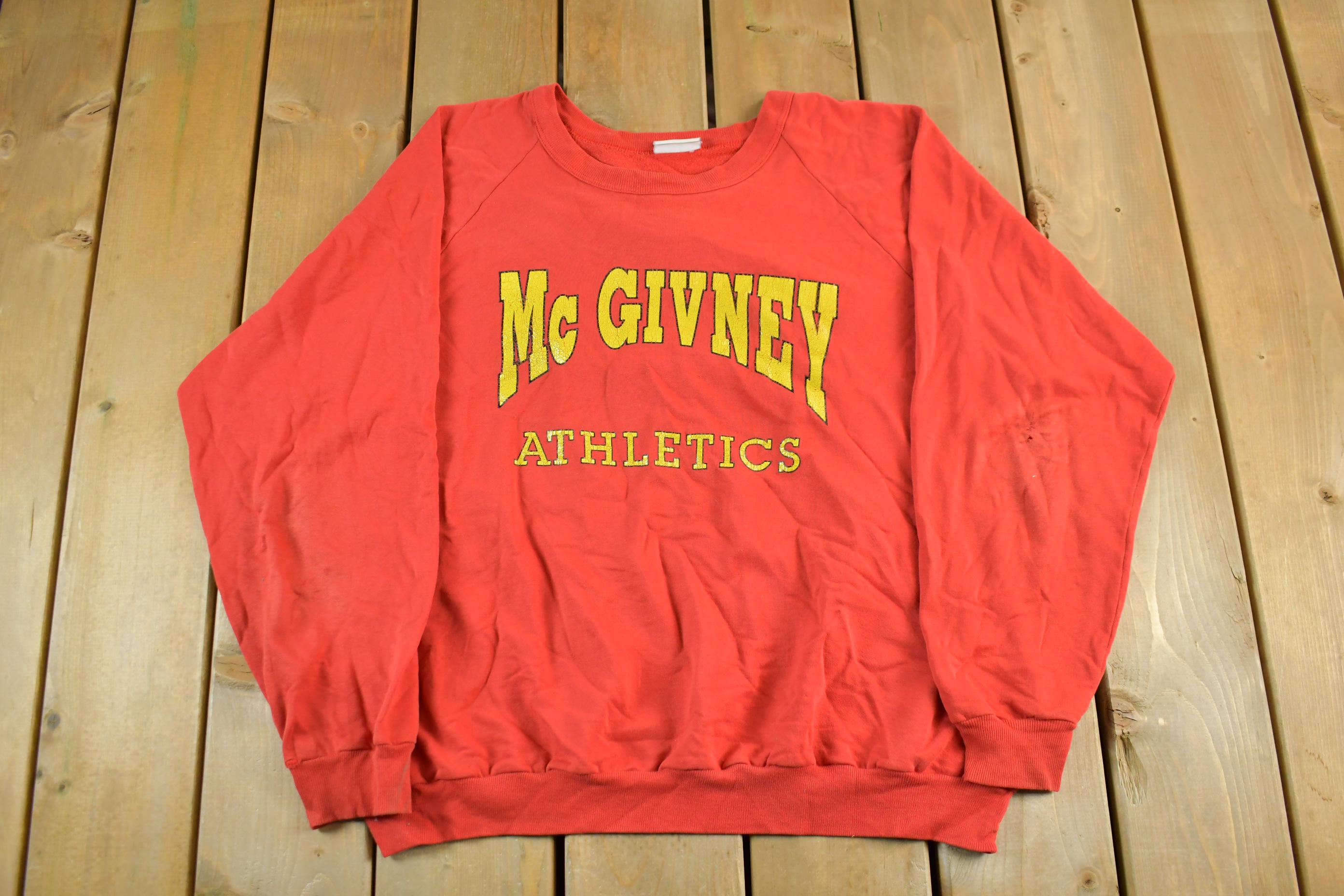 Vintage 1990s McGivney Athletics Collegiate Crewneck Mens Large