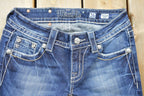 Vintage Y2K Miss Me Bedazzled Low Rise Jeans Size 26x33