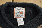 Vintage 1990s Halloween Theme Embroidered Knit Sweater