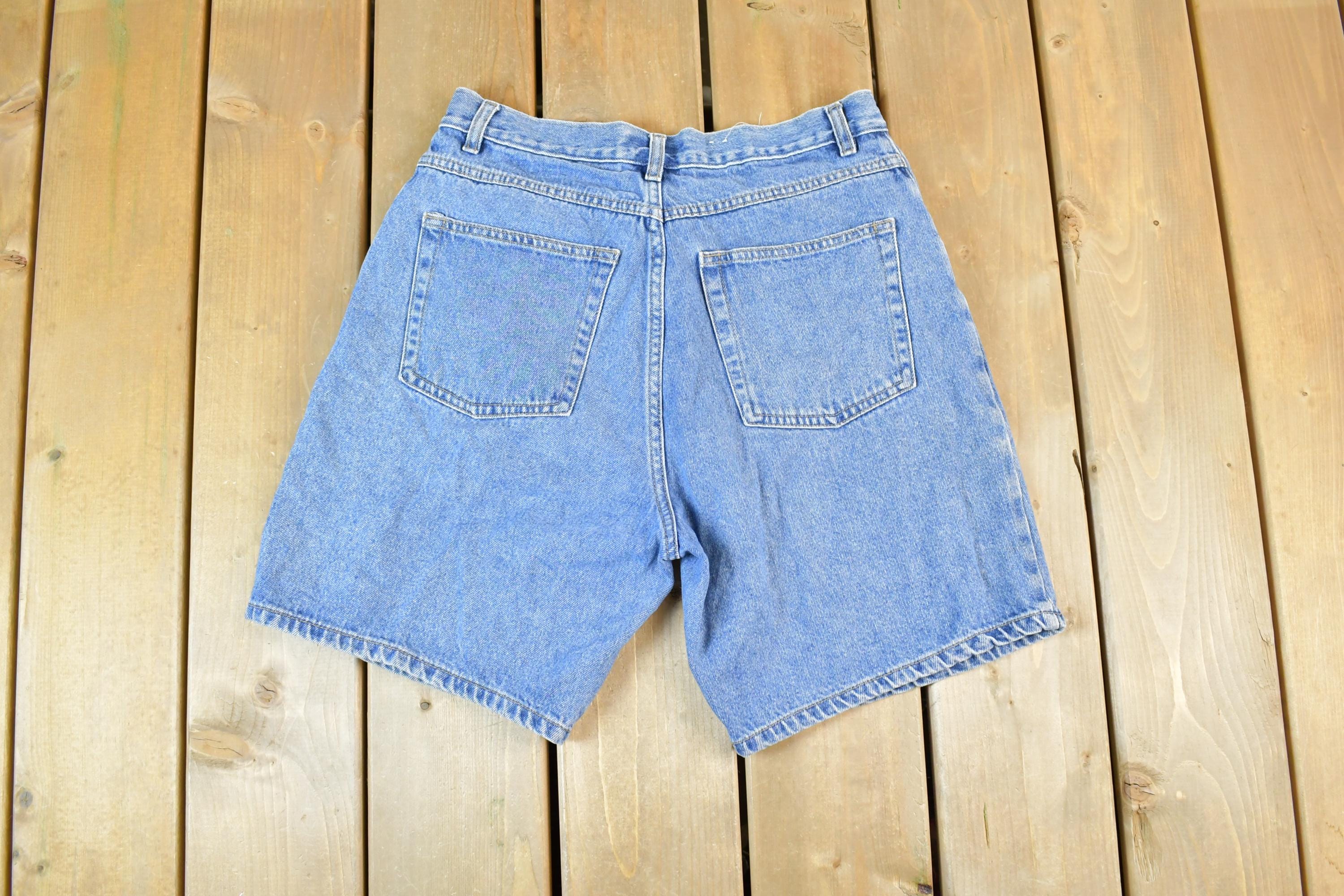 Vintage 1990s Bugle Boy Denim Jean Shorts size 30 x 6