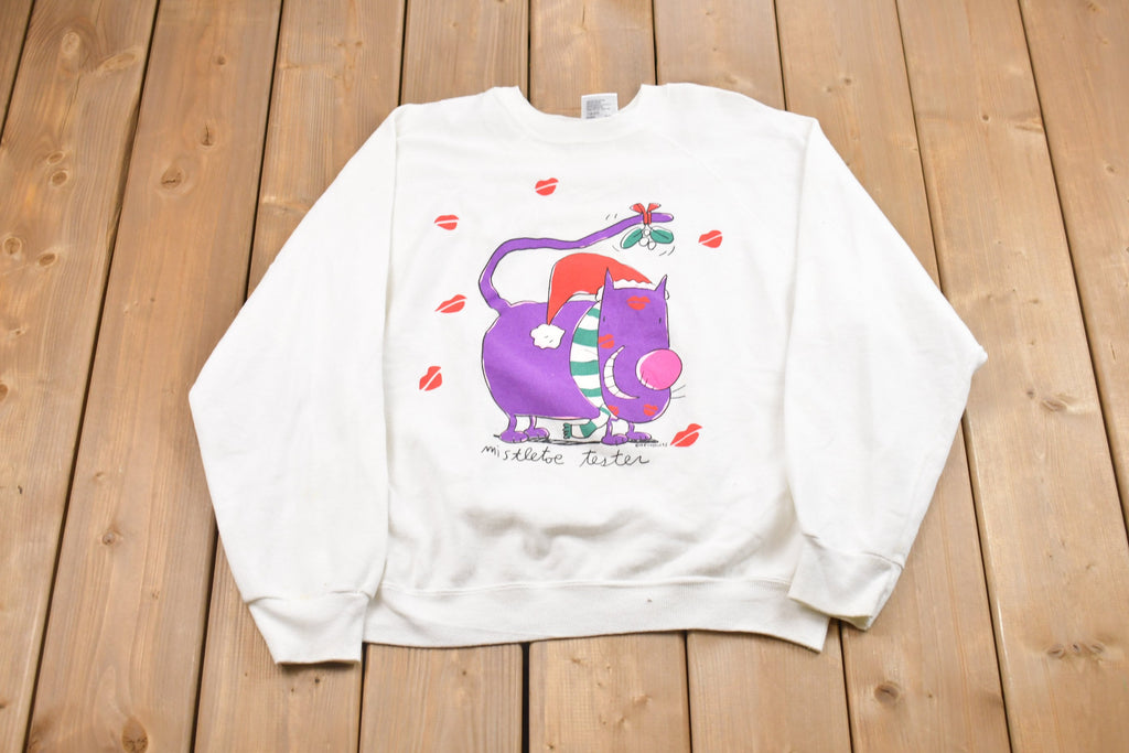 Vintage 1996 Mistletoe Tester Christmas Sweater
