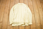 Vintage 1980s Knitted Laced Cardigan Sweater