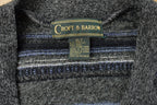Vintage 1990s Croft & Barrow Abstract Knit Cardigan Sweater Vest Men's XL Tall