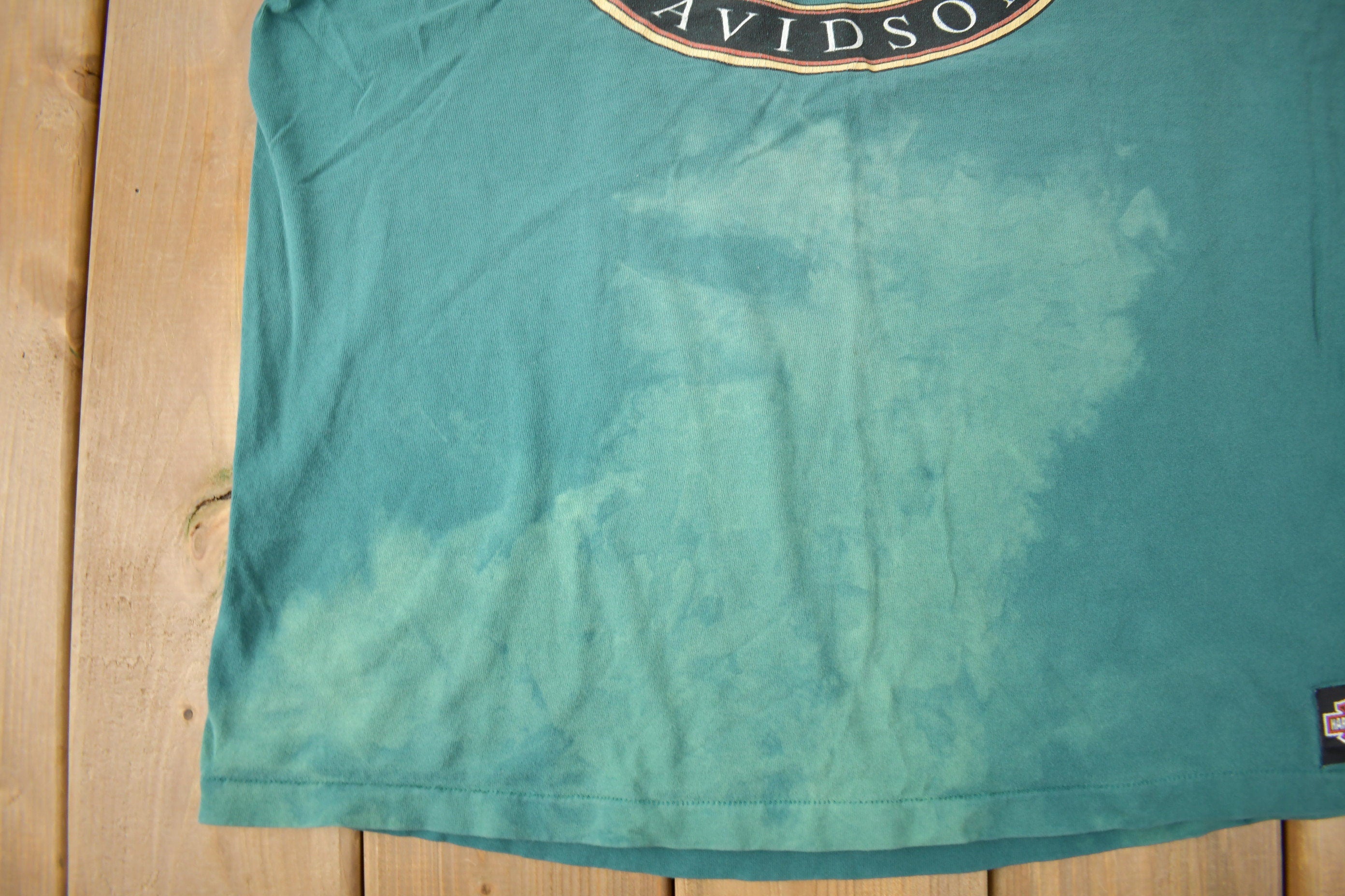 Vintage 1991 Harley Davidson Cape Cod MA Single Stitch Graphic T-Shirt Made In USA