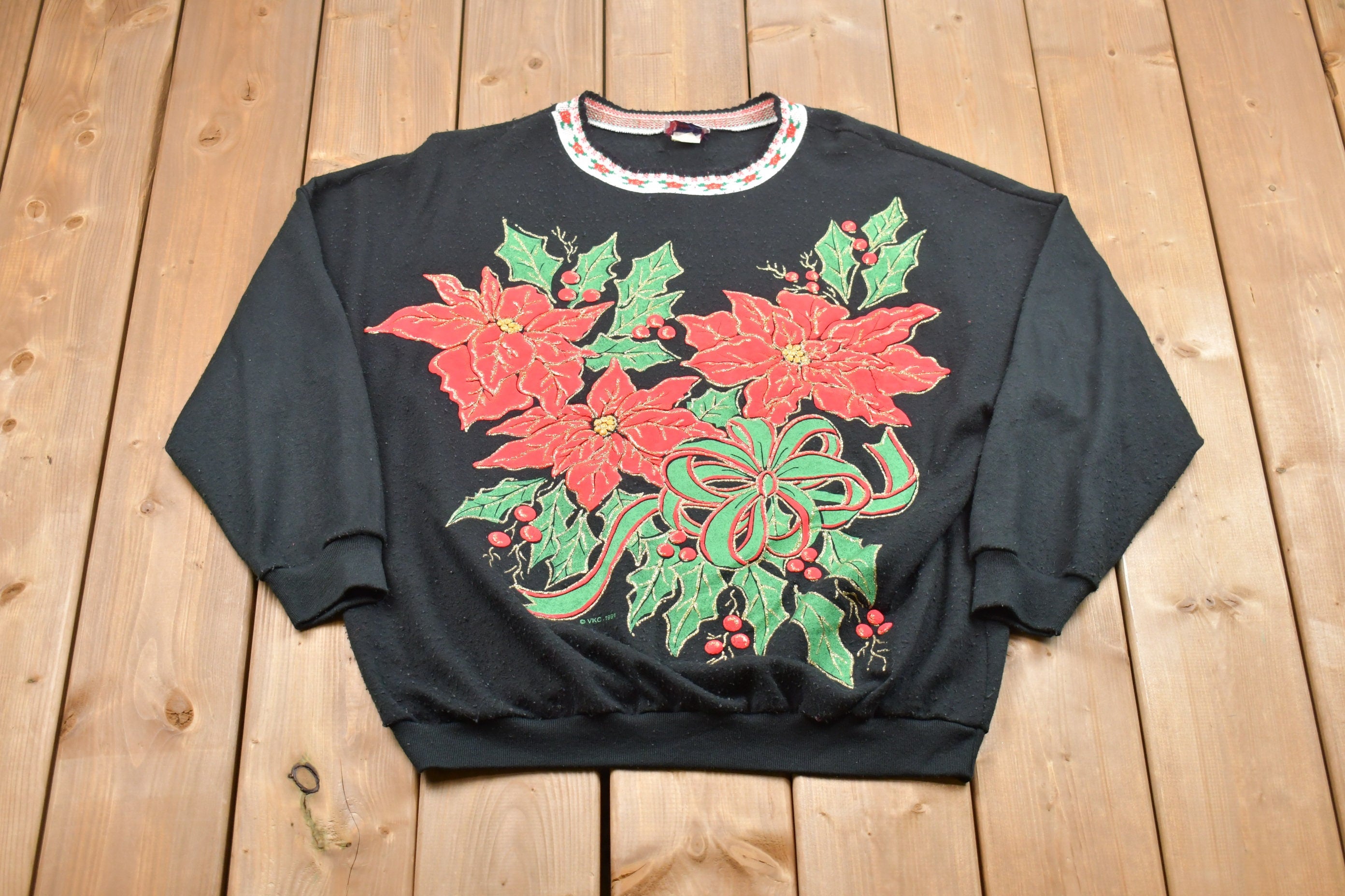 Vintage 1991 Variety Floral Crewneck Sweatshirt