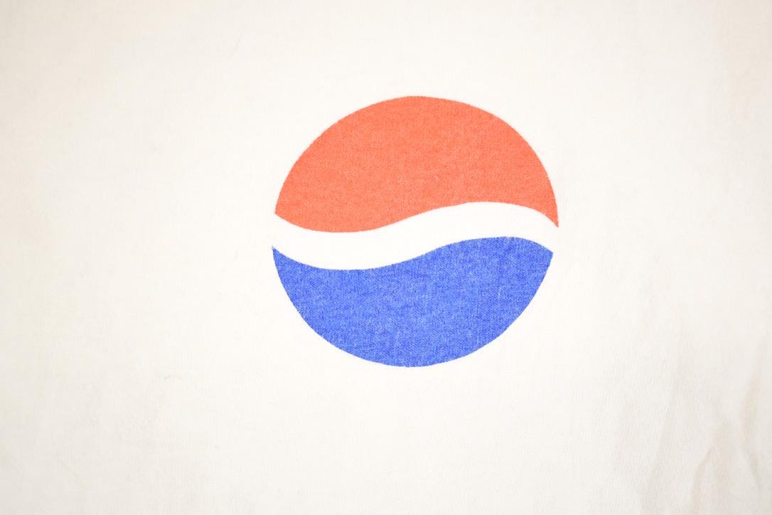 Vintage 1990s Pepsi Graphic Print Crewneck Sweatshirt Mens L