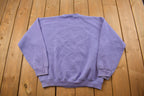 Vintage 1990s Tultex Purple Blank Crewneck Sweatshirt