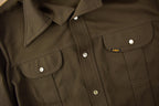 Vintage 1970s Lee Western Style Pearl Snap Button Up Shirt Made in USA Size L