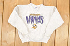 Vintage 1990s Minnesota Vikings Logo Athletic NFL Crewneck Sweatshirt Youth L