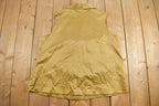 Vintage 1990s Abria By D.P. Altomonte Gold Blank Womens Button Up Vest
