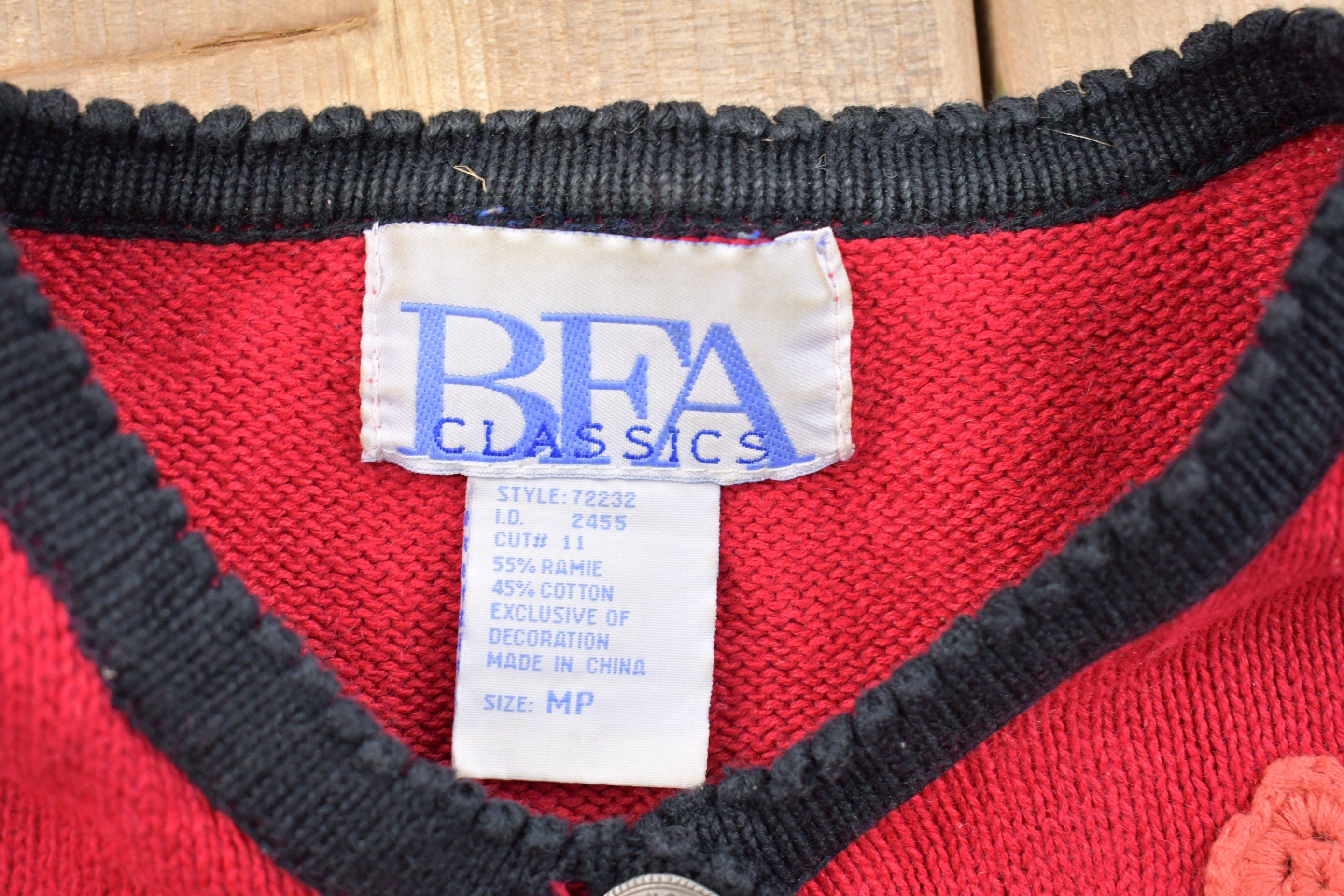 Vintage 1990s BFA Classic Floral Knitted Sweater