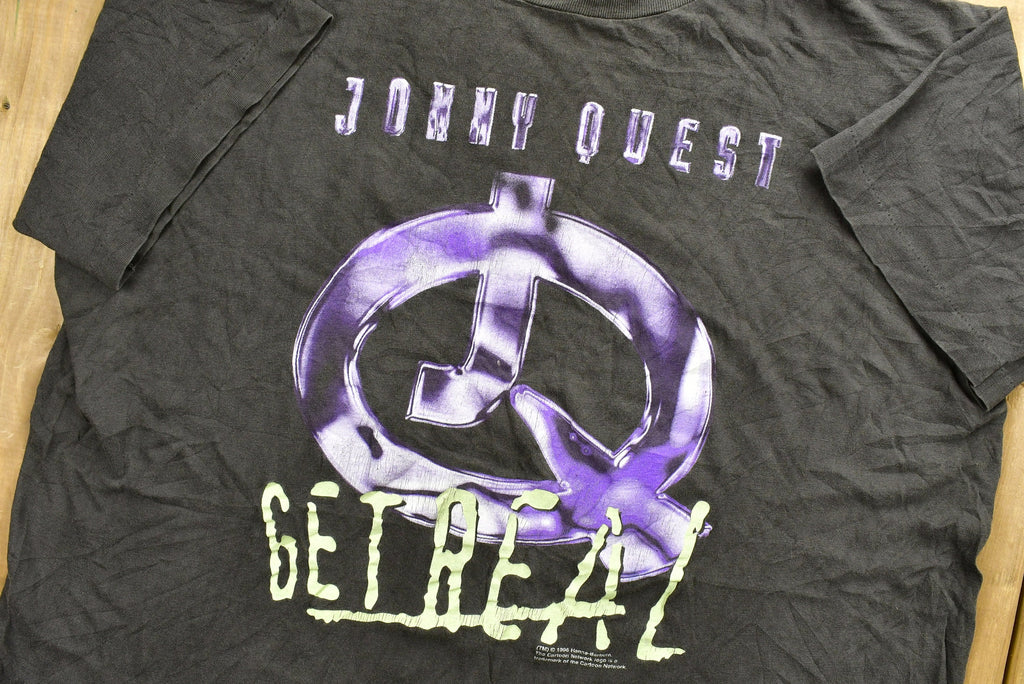 Vintage 1996 Johnny Quest Get Real Cartoon T-Shirt