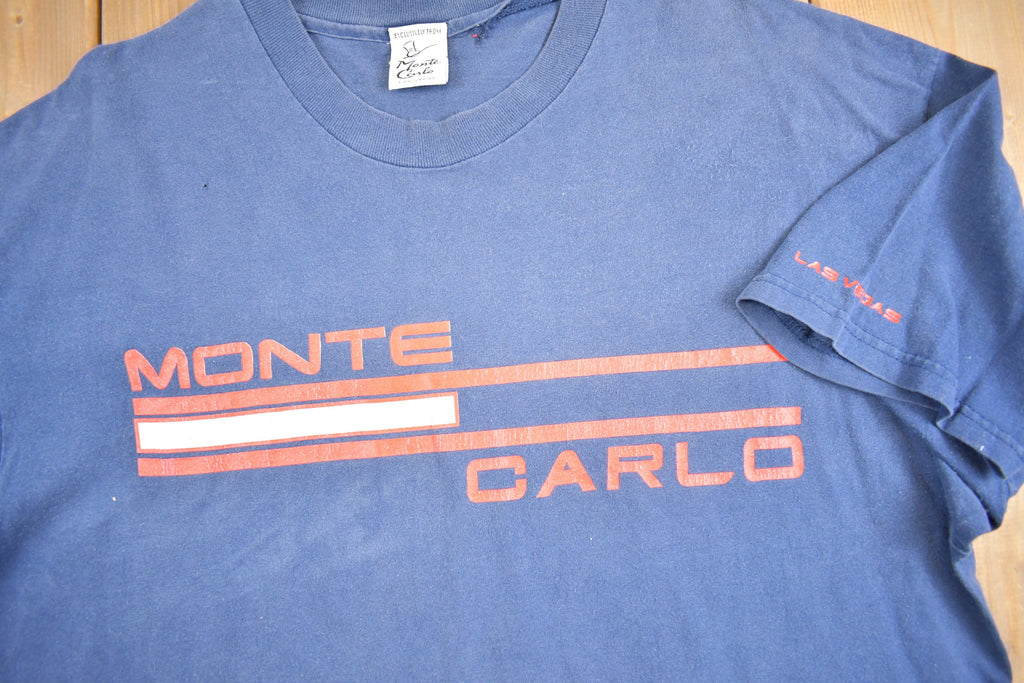 Vintage 1990s Monte Carlo Las Vegas Graphic T Shirt