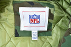 Vintage 1990s Camo Pittsburgh Steelers NFL Football Hooded Puffer Jacket