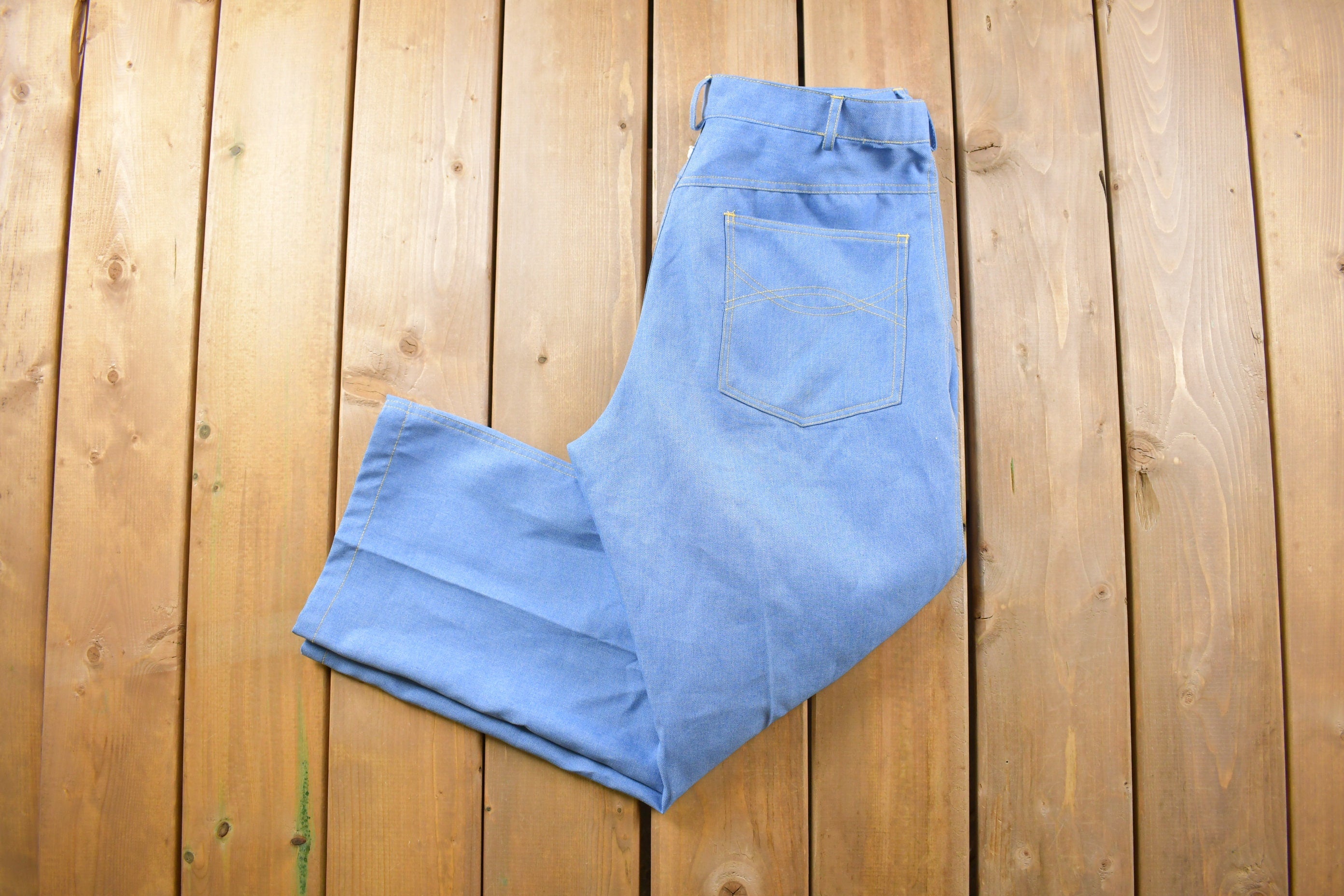 Vintage 1990s Haband Light Blue Casual Jeans Size 34 x 28