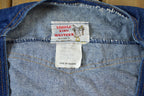 Vintage 1980s Saddle King Western Denim Vest Made In USA