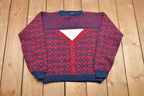 Vintage Knitted Transatlantic Flight Sweater