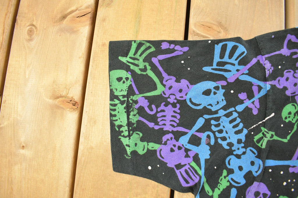 Vintage 1992 The Grateful Dead Dead Spaces All Over Print Graphic T-Shirt Men's XL