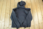 Vintage 1990s Nike Athletics Embroidered Gothic Swoosh Hoodie Sweatshirt