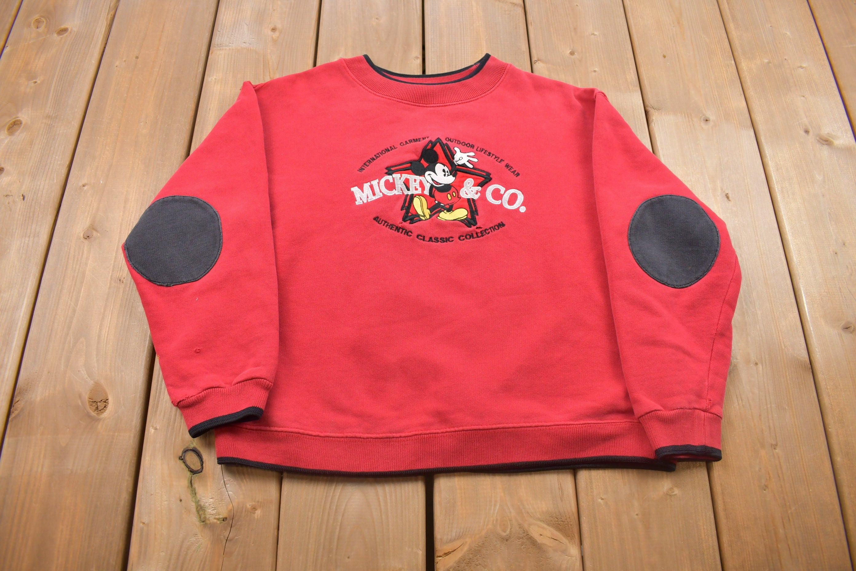 Vintage 1990s Disney Mickey Mouse Crewneck Sweatshirt  90s Crewneck  Made In USA  Essential  Streetwear  90s Cartoon
