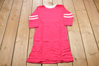 Vintage 1970s Pink Striped T-Shirt Dress