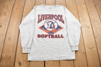Vintage 1990s Liverpool Softball Graphic Long Sleeve Shirt