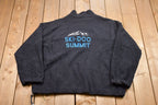 Vintage 1990s Ski Doo Summit Quarter Zip Fleece Sweater