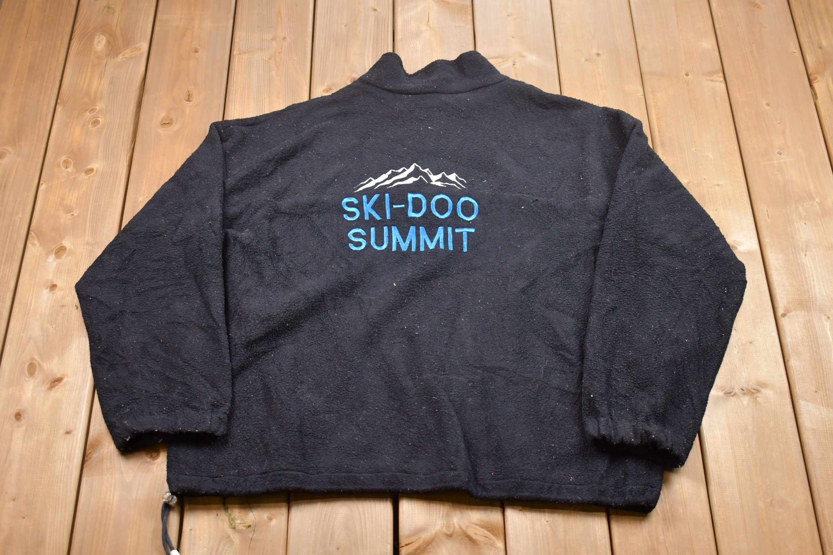Vintage 1990s Ski Doo Summit Quarter Zip Fleece Sweater