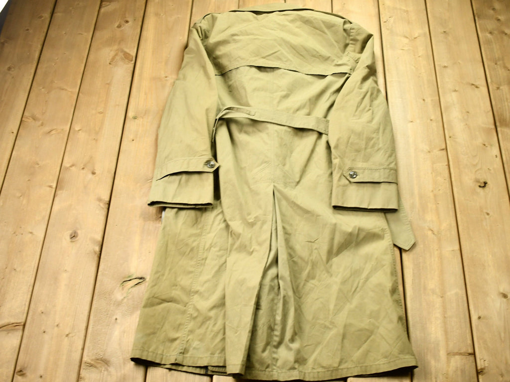 Vintage 1980s Military Trench Coat