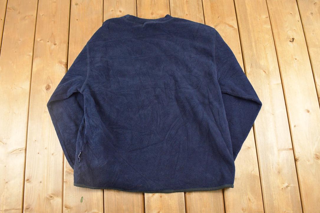 Vintage 1990s Nautica Fleece Full Zip Sweater Men's