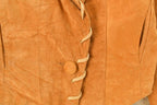 Vintage 1970s Contempo Casuals Leather Blazer Jacket Women's XS
