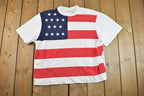 Vintage 1990s American Flag AOP Souvenir T-Shirt