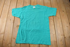 Vintage 1990s The Family Circle Co-Ed Volleyball Single Stitch Graphic T Shirt Made In Canada Size L