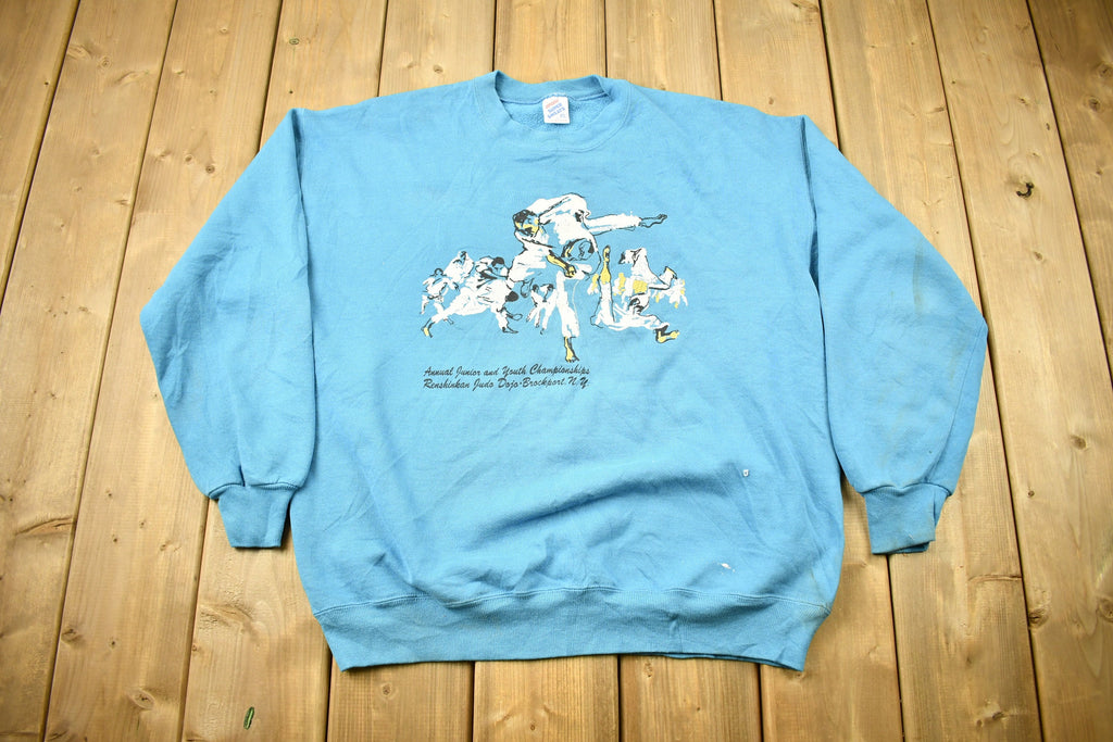 Vintage 1990s Renshinkan Judo Dojo Crewneck Sweatshirt