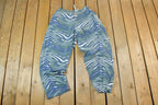 Vintage 1990s Zubaz Tiger Print Track Pants Size XL