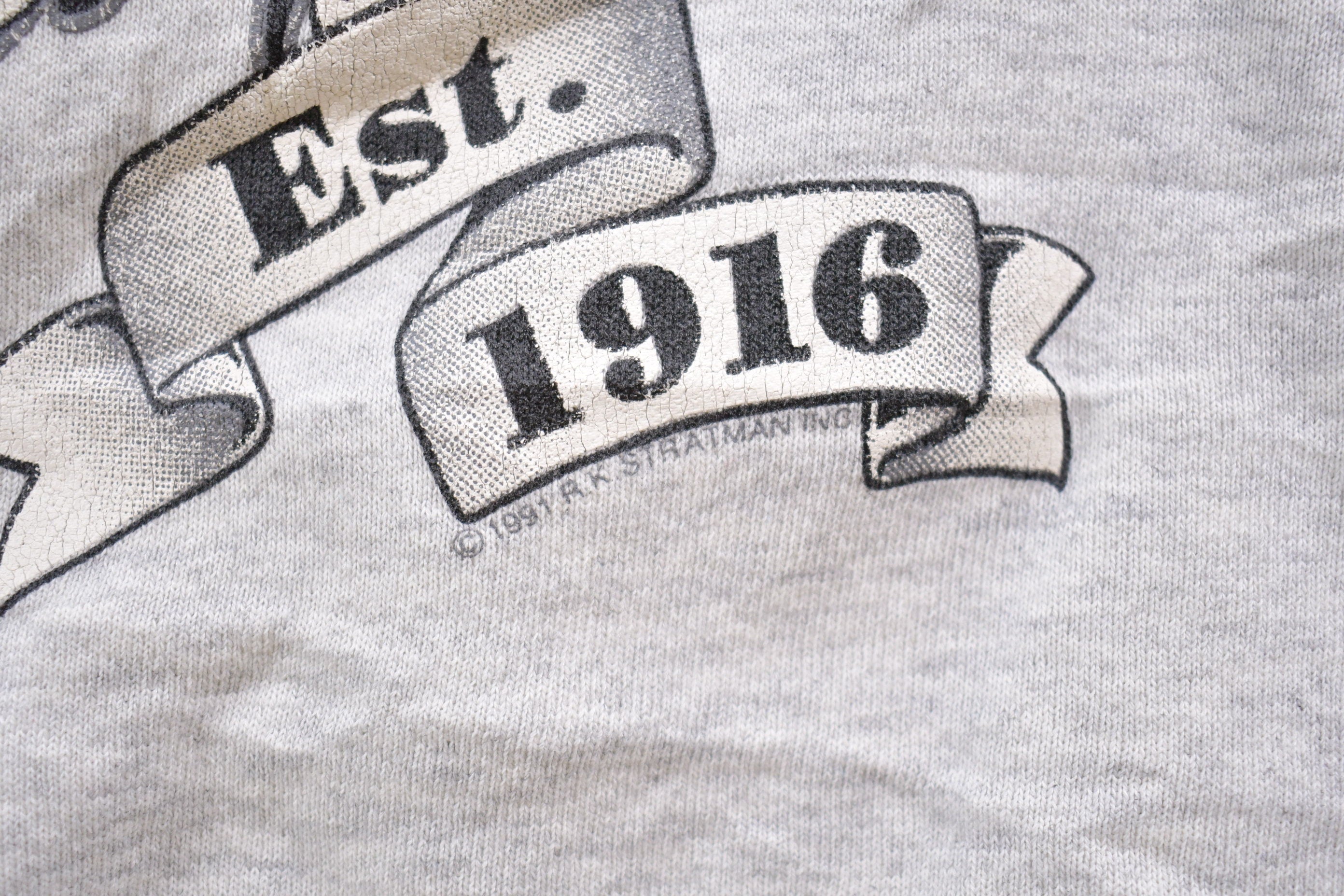 Vintage 1991 Harley Davidson Graphic Short-Sleeved Crewneck Sweatshirt
